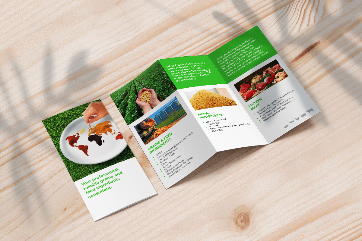 Grains & Feed Ingredients Tri-Fold Brochure